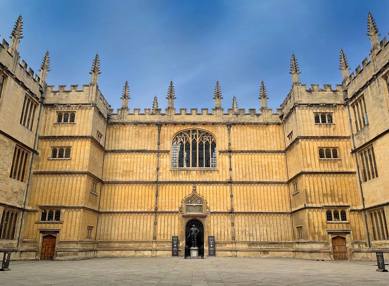 Oxford’s Bodleian Library in the Old Schools Quadrangle