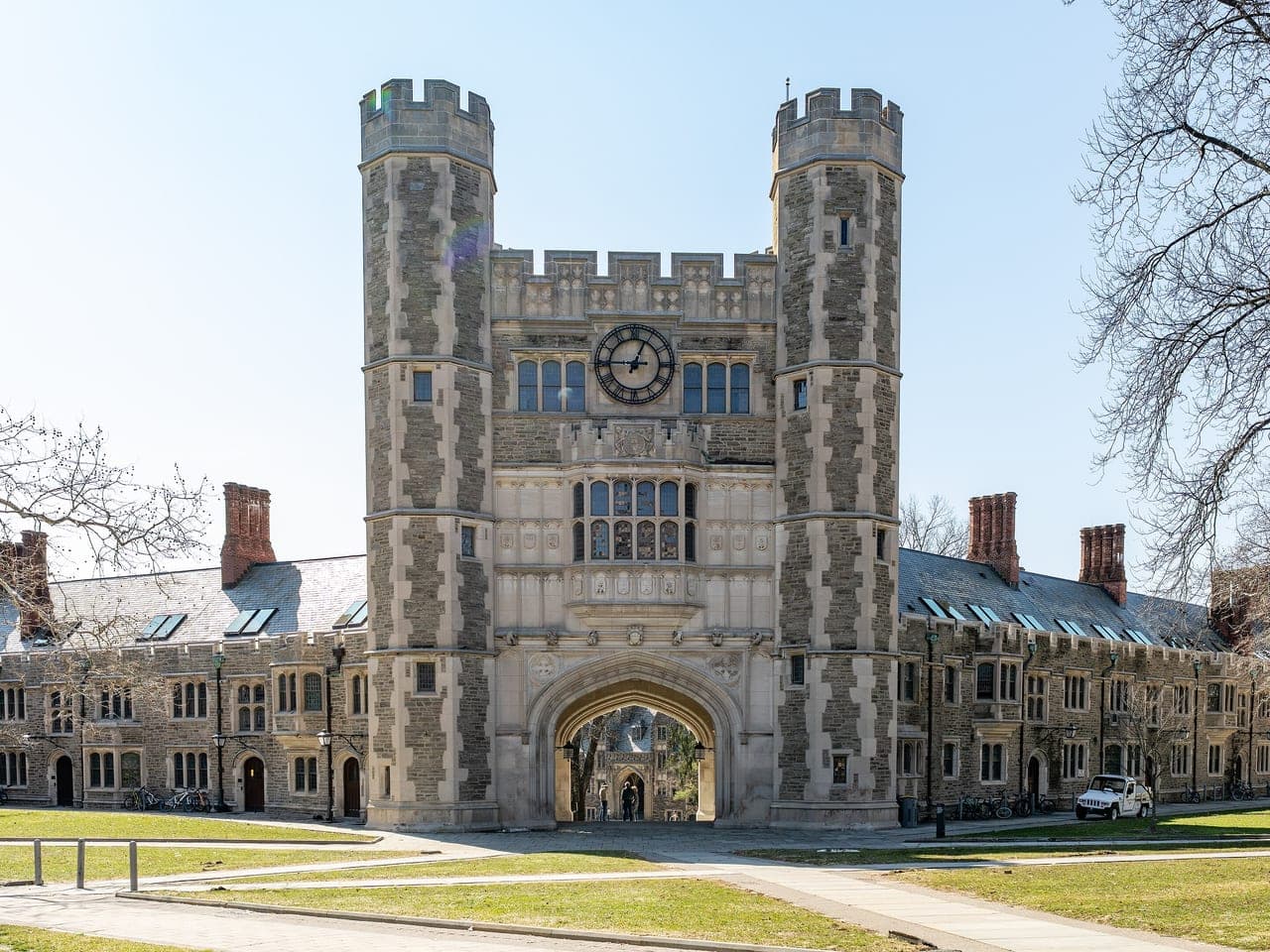 Blair Arch and its two towers at Princeton University