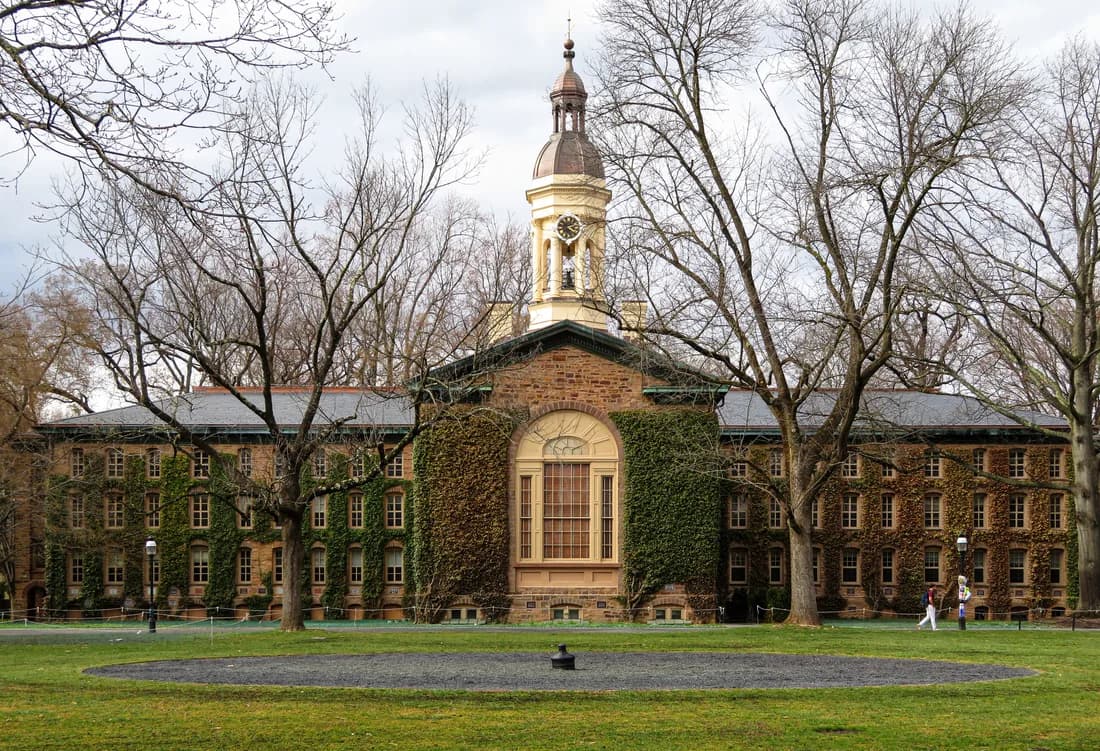 Cannon Green and Nassau Hall at Princeton University